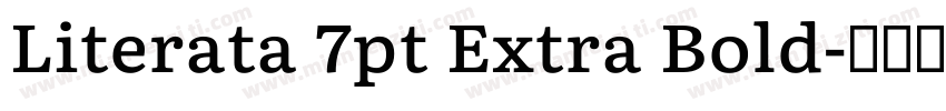 Literata 7pt Extra Bold字体转换